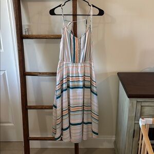LC Lauren Conrad Pastel Striped Midi Dress